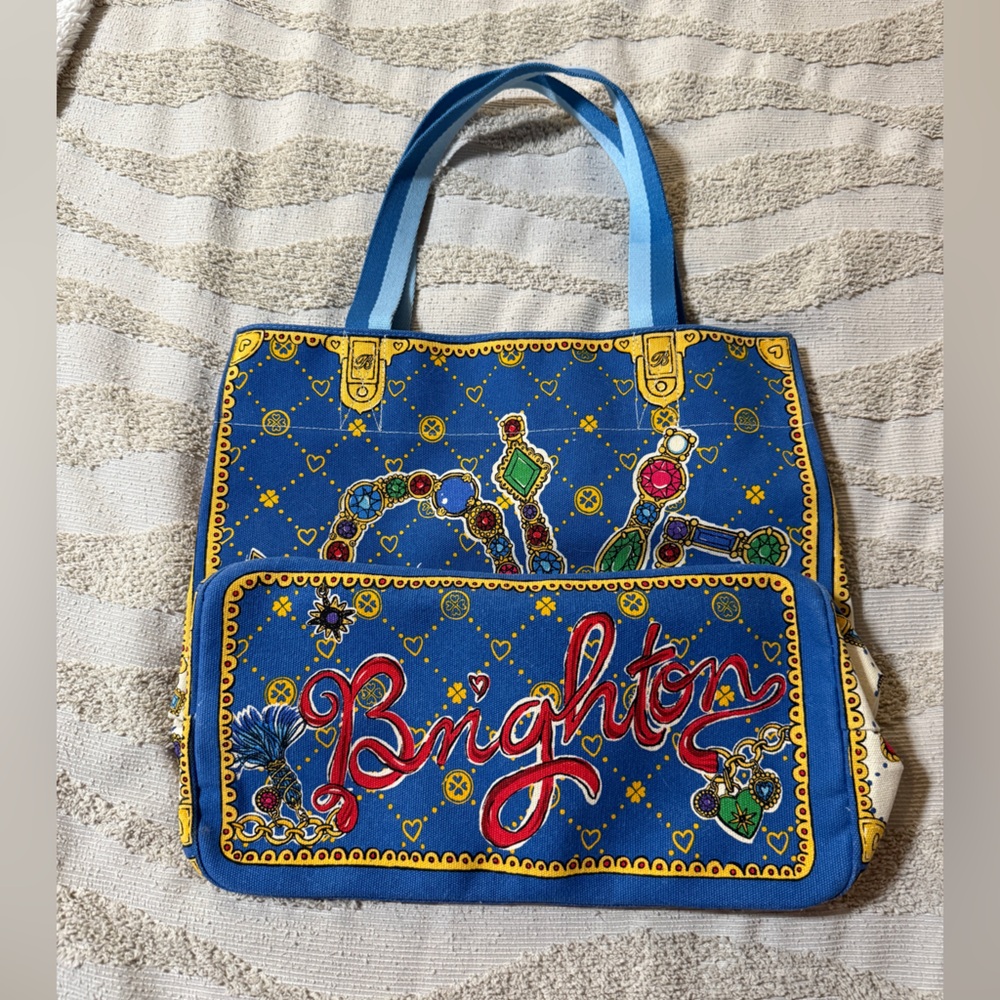 Brighton Tote Bag, Glittering Love, Vibrant Color Scheme, Like New Condition - Picture 5 of 16